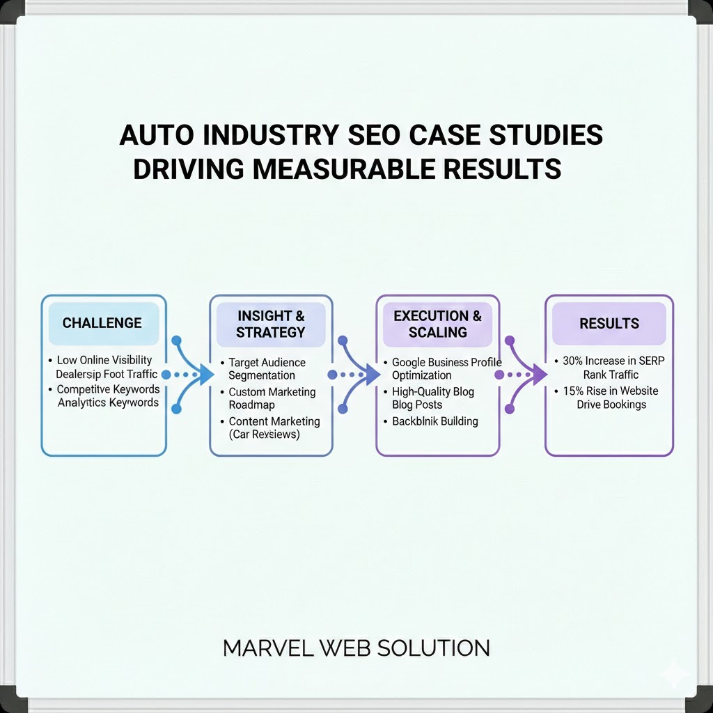 Auto Industry SEO Case Studies Driving Measurable Results